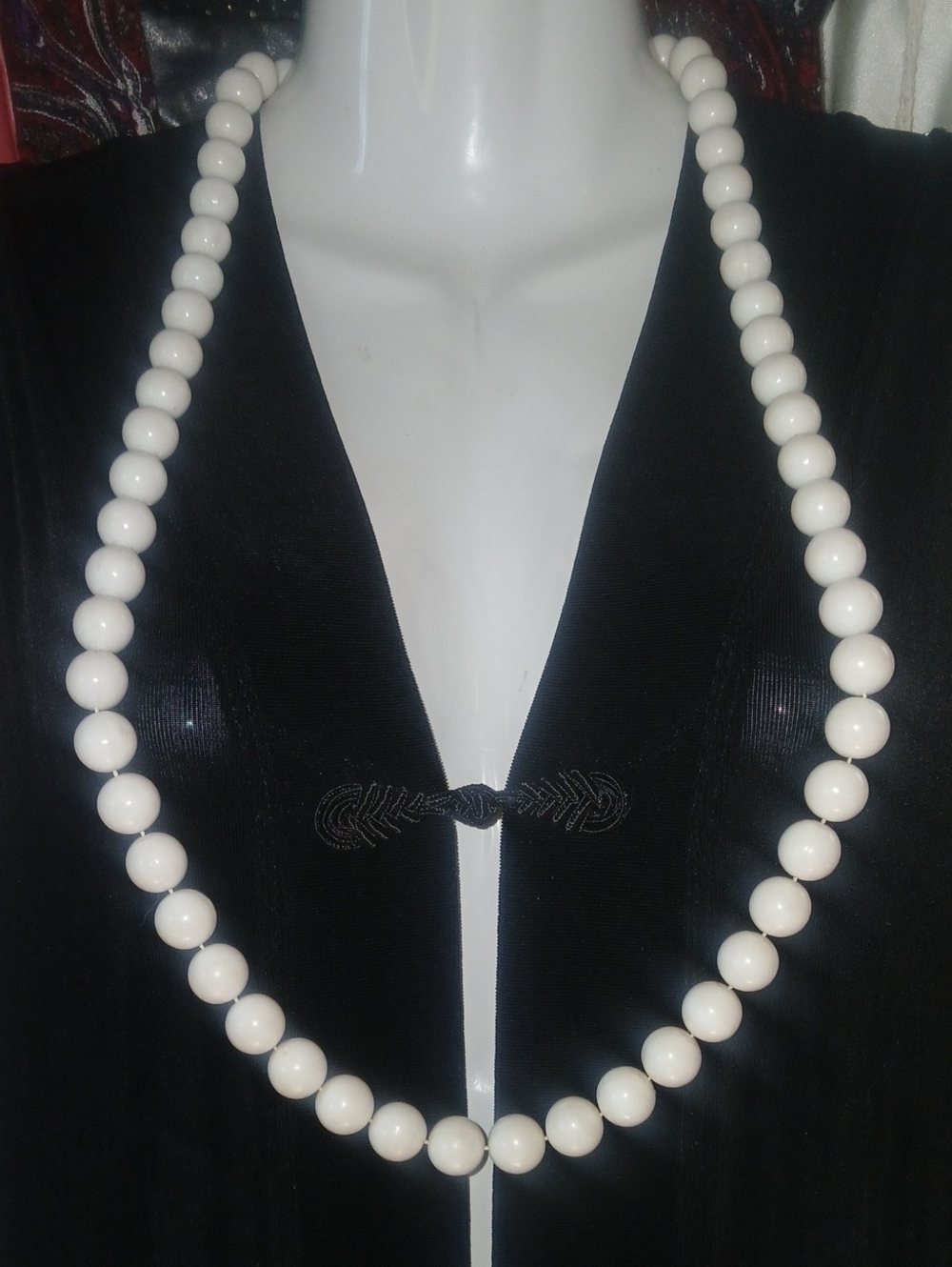 Vintage Large Faux Pearl Necklace